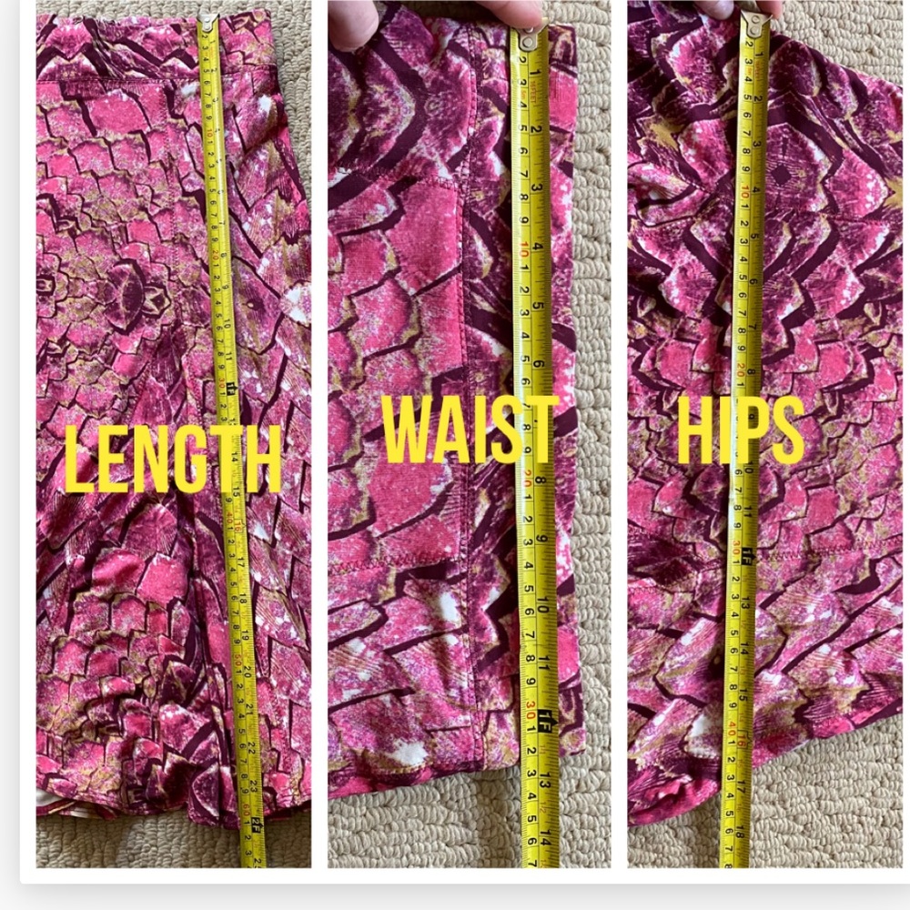 Just Cavalli Pink Feather Print Skirt - Picture 4 of 6